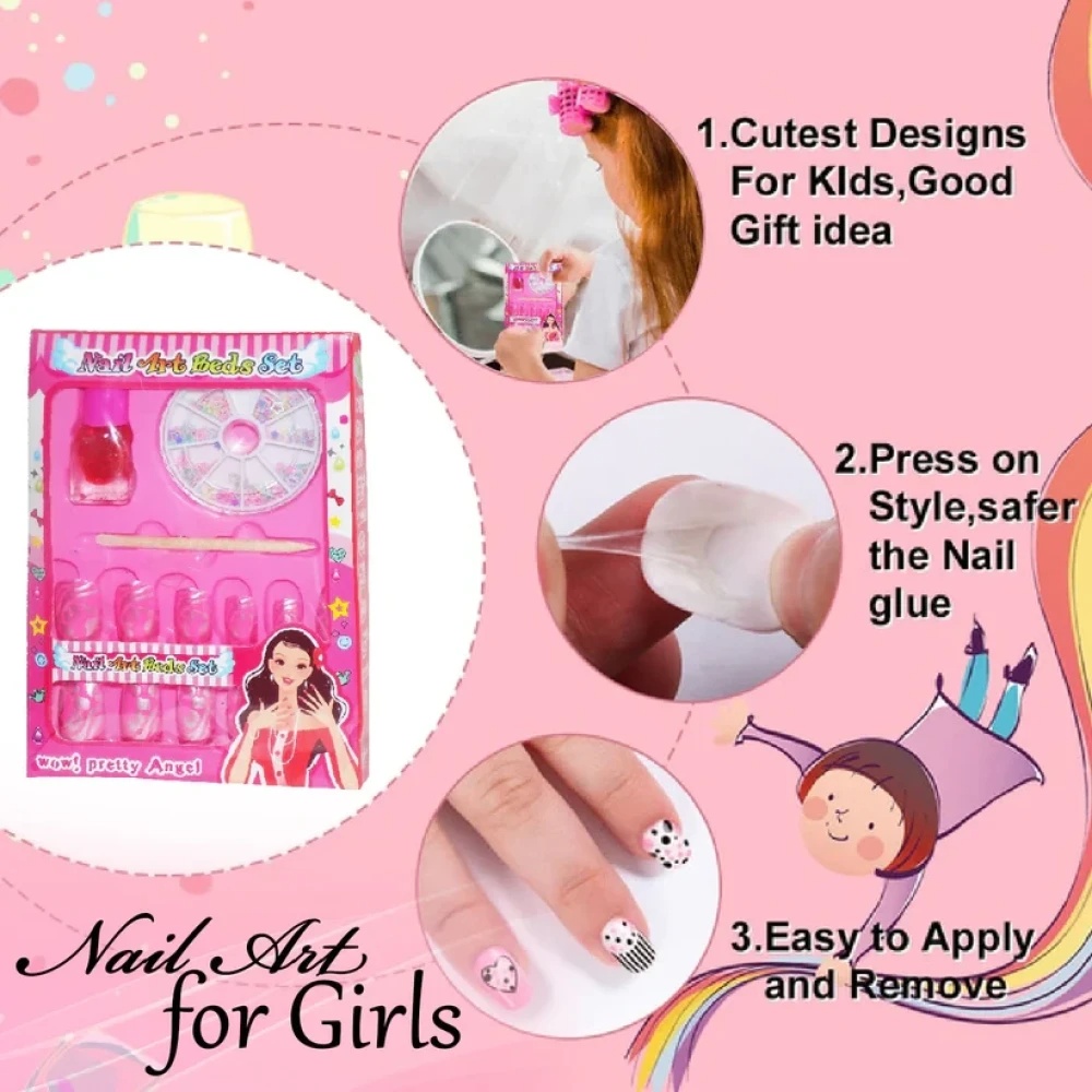 JEEZSA Nail Art Studio Manicure Set for Girls (Pack of 15)