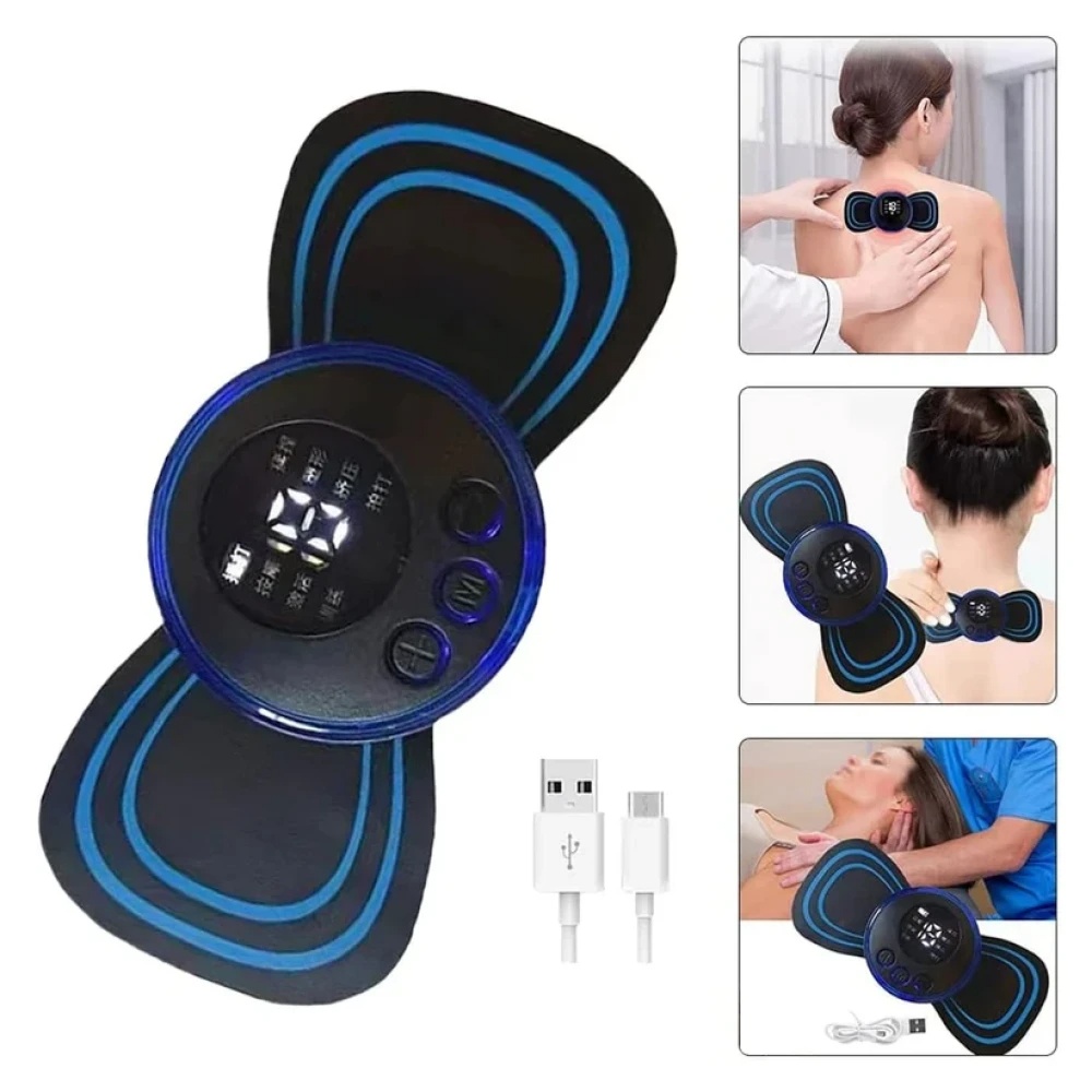 JEEZSA Portable USB Neck Massager Electric Neck Massager Automatic Massage Enhancer Mini Cervical Massager EMS