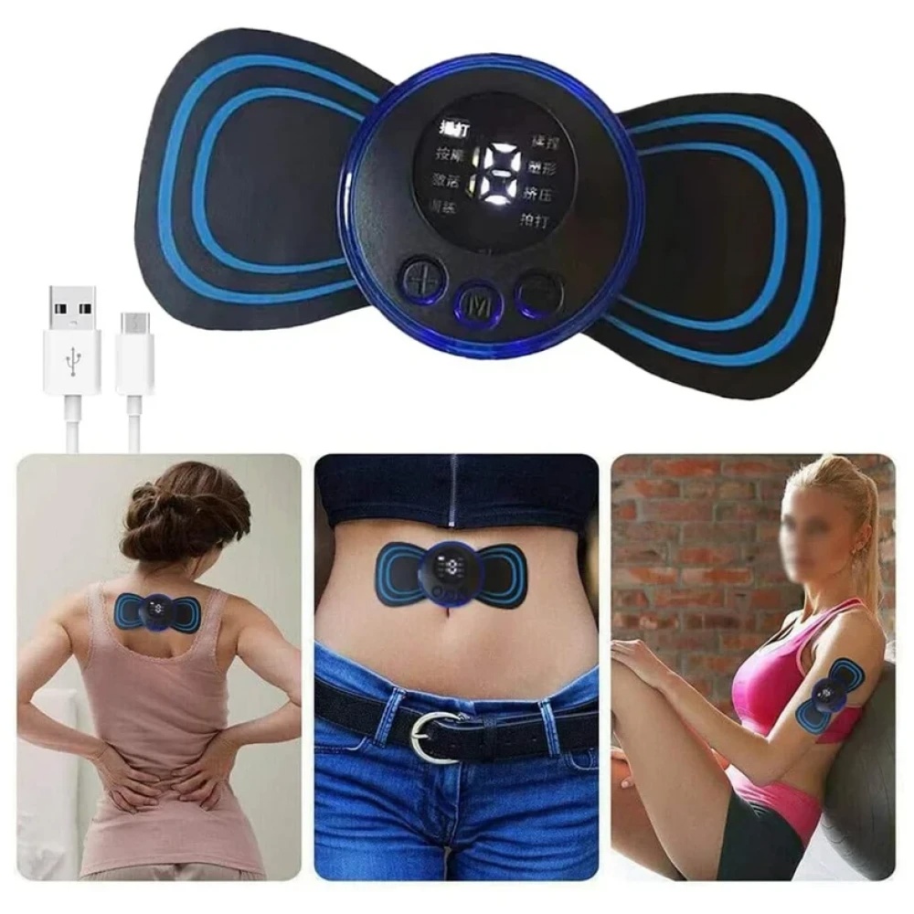 JEEZSA Portable USB Neck Massager Electric Neck Massager Automatic Massage Enhancer Mini Cervical Massager EMS