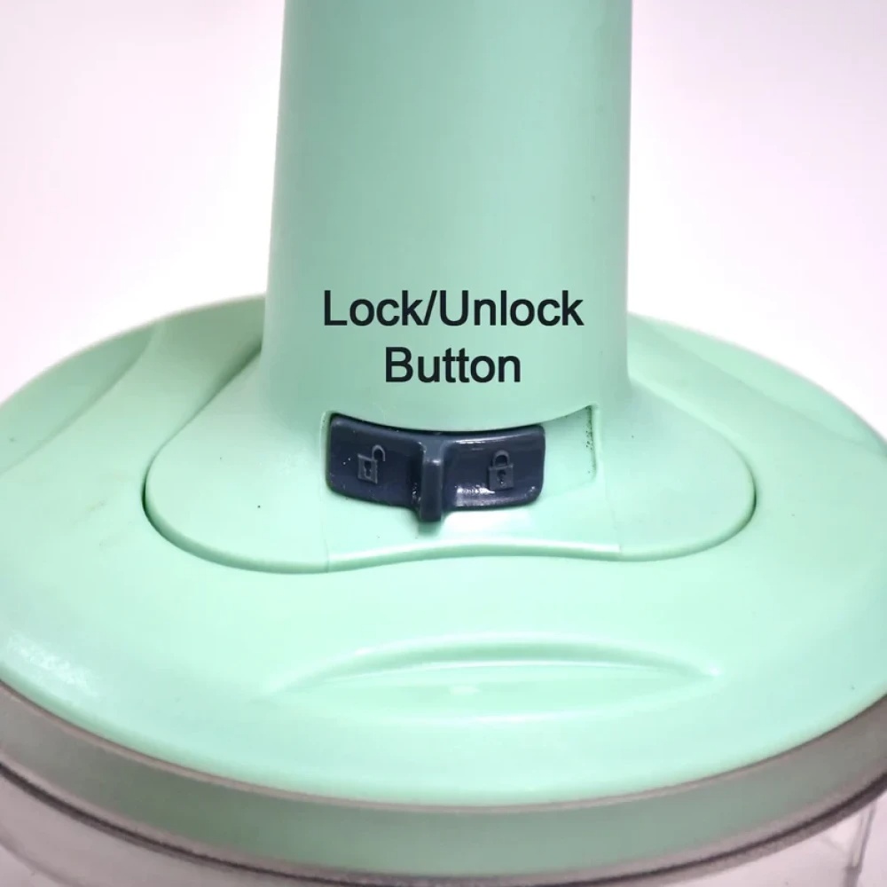 JEEZSA 2-in-1 Push Chopper 800ml with Stainless Steel Blade for Quick Food Prep