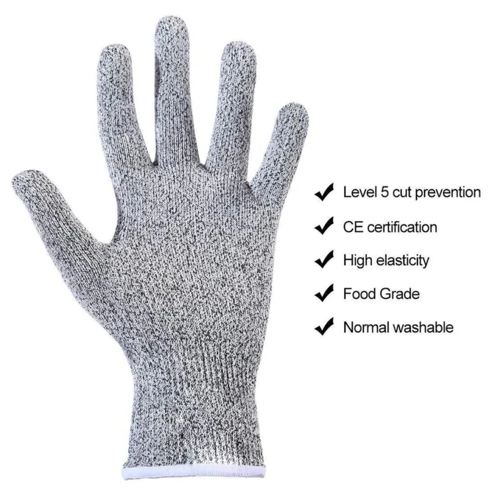 JEEZSA Anti Cutting Resistant Hand Safety Cut-Proof Protection Gloves (Multicolour)