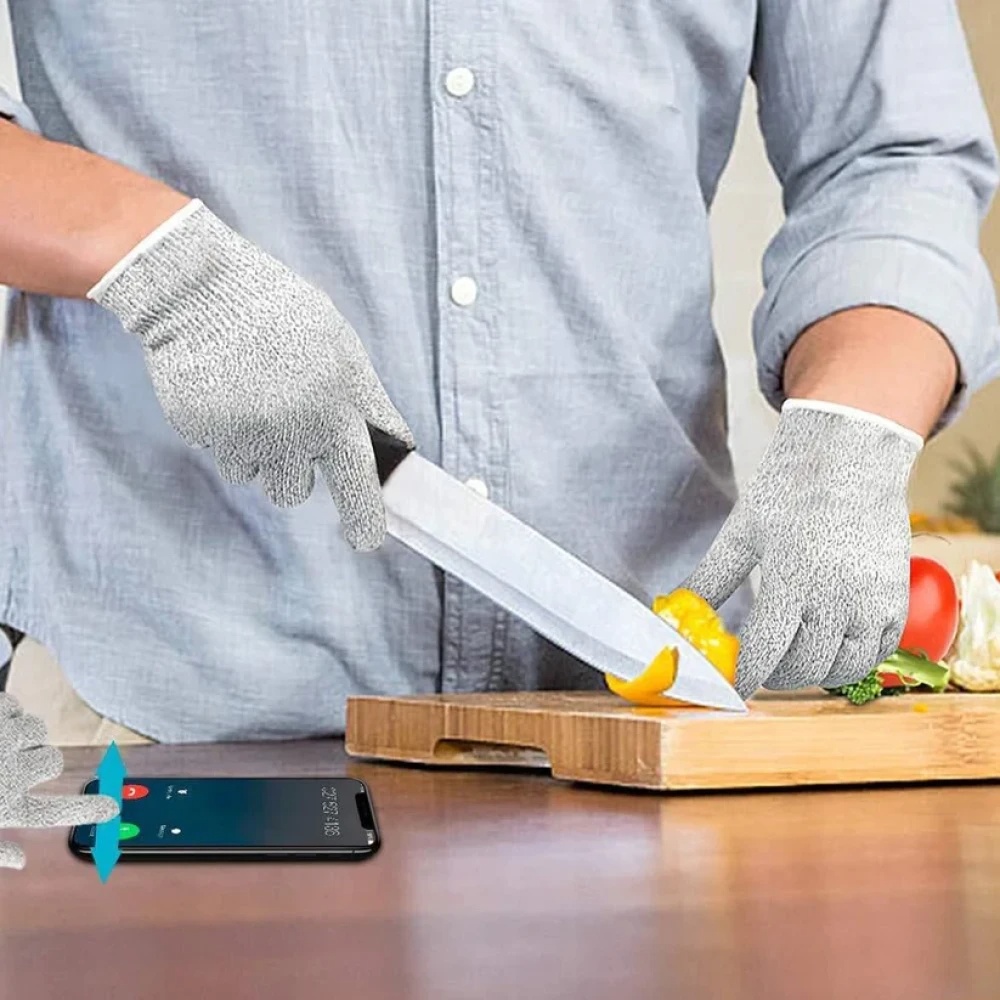 JEEZSA Anti Cutting Resistant Hand Safety Cut-Proof Protection Gloves (Multicolour)