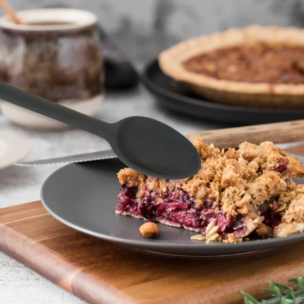 JEEZSA Multipurpose Silicone Spoon, Silicone Basting Spoon Non-Stick Kitchen Utensils Household Heat-Resistant Non Stick Spoons Kitchen Cookware Items For Cooking and Baking (6 Pcs Set)